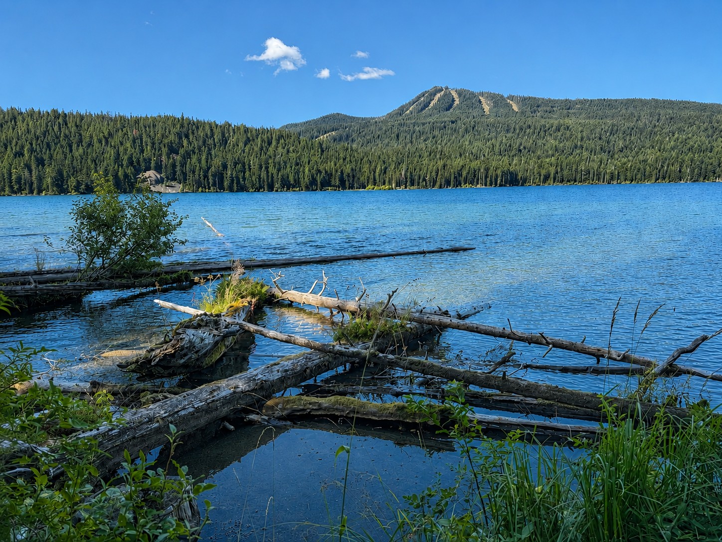Odell Lake in the Cascade Mountains, Central Oregon — peaceful alpine lake in the LT Northwest Builders service area near Bend Oregon